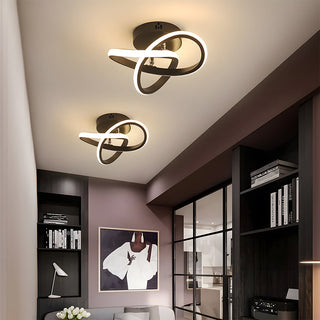 Vnitřní Stropní Svítidlo | LED Zakřivený Kovový Rám