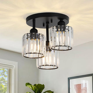 Vnitřní Křišťálové Stropní Svítidlo | Polopřisazený Moderní LED Design