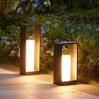 Venkovní Černá Moderní Zahradní Stojací Lampa | Dekorativní Solární LED Design