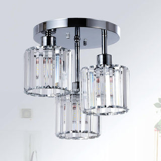 Vnitřní Křišťálové Stropní Svítidlo | Polopřisazený Moderní LED Design