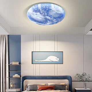 Vnitřní Stropní Svítidlo | Kulatý LED Měsícem Design