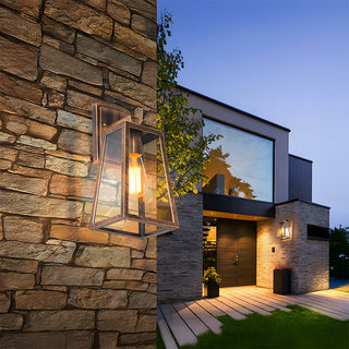 Venkovní Nástěnné Svítidlo | Moderní Lucernový LED Design E27