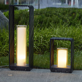 Venkovní Černá Moderní Zahradní Stojací Lampa | Dekorativní Solární LED Design
