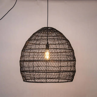 Vnitřní Závěsné Svítidlo | Boho Ratanové Stínidlo