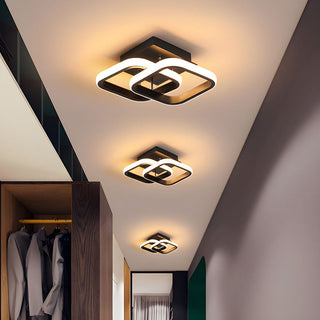 Vnitřní Stropní Svítidlo | LED Zakřivený Kovový Rám