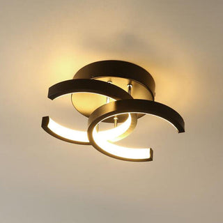 Vnitřní Stropní Svítidlo | LED Zakřivený Kovový Rám