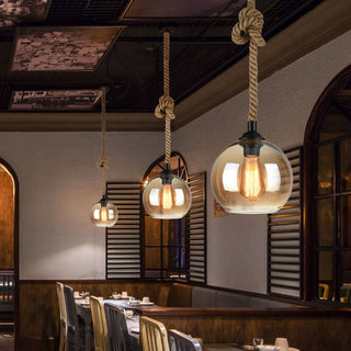 Vnitřní Dekorativní Závěsná Lampa | Retro Design s Lanem