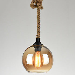 Vnitřní Dekorativní Závěsná Lampa | Retro Design s Lanem