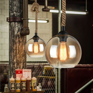 Vnitřní Dekorativní Závěsná Lampa | Retro Design s Lanem
