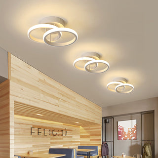 Vnitřní Stropní Svítidlo | LED Zakřivený Kovový Rám