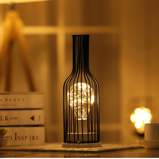 Vnitřní moderní stolní lampa | Černá Dekorativní bezdrátový LED design