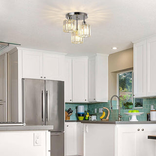 Vnitřní Křišťálové Stropní Svítidlo | Polopřisazený Moderní LED Design