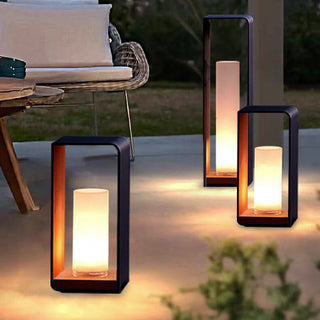 Venkovní Černá Moderní Zahradní Stojací Lampa | Dekorativní Solární LED Design