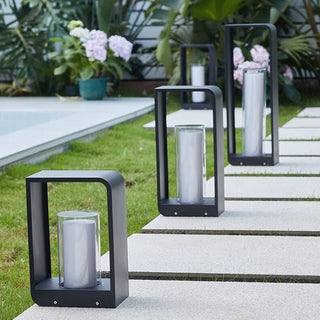Venkovní Černá Moderní Zahradní Stojací Lampa | Dekorativní Solární LED Design