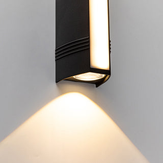 Venkovní Nástěnné Svítidlo | LED Up & Down Černá Lampa