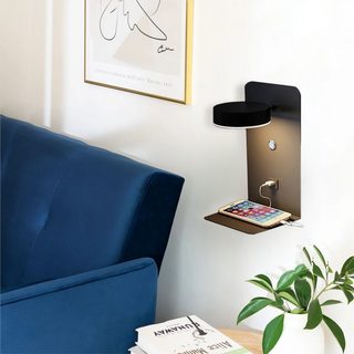 Vnitřní LED Nástěnné Svítidlo | Moderní Inteligentní Design s USB Policí