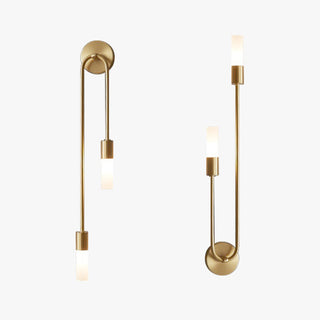 Vnitřní Nástěnné Svítidlo | Moderní Dvouzávěsný Zlato LED Design