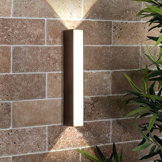 Venkovní Nástěnné Svítidlo | LED Up & Down Černá Lampa