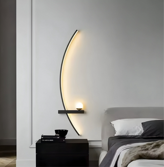 Vnitřní Moderní Nástěnné Svítidlo | Zakřivený LED Design