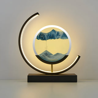 Vnitřní Moderní Stolní Lampa | Dekorativní LED Design s Pískovým Uměním
