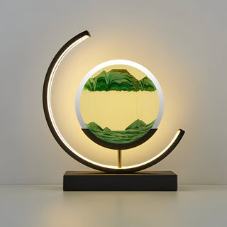Vnitřní Moderní Stolní Lampa | Dekorativní LED Design s Pískovým Uměním