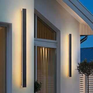Venkovní Nástěnné Světlo | Moderní Černá LED Lineární Fasádní Osvětlení