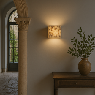 Vnitřní Nástěnné Svítidlo z Mramoru | Moderní Minimalistický led Design