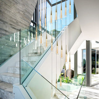 Vnitřní Moderní Závěsná Lampa | Zlato ve Tvaru Kapky LED Design