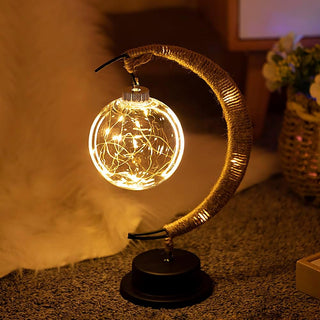 Vnitřní dekorativní stolní lampa | LED Měsíční koule