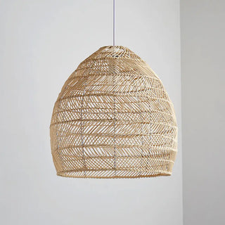 Vnitřní Závěsné Svítidlo | Boho Ratanové Stínidlo