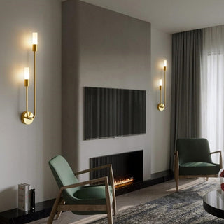 Vnitřní Nástěnné Svítidlo | Moderní Dvouzávěsný Zlato LED Design
