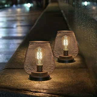 Vnitřní Moderní Stolní Lampa | Černá Kovový Klecový LED Design