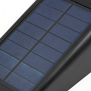 Venkovní Nástěnné Světlo | Solární LED Černá Lampa