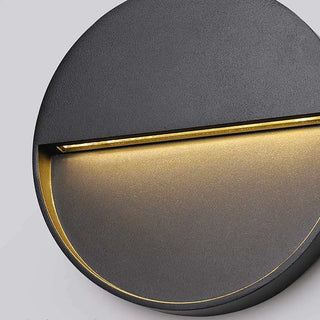 Venkovní Moderní Nástěnné Svítidlo | Kulatý LED Černá Design