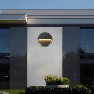 Venkovní Moderní Nástěnné Svítidlo | Kulatý LED Černá Design