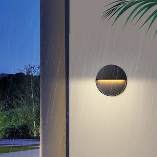 Venkovní Moderní Nástěnné Svítidlo | Kulatý LED Černá Design