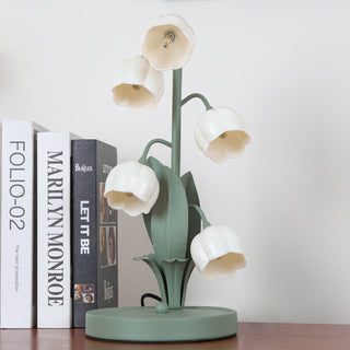 Vnitřní Dekorativní Stolní Lampa | Zelená Design Zvonkové Orchideje