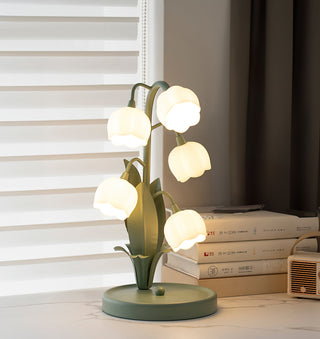 Vnitřní Dekorativní Stolní Lampa | Zelená Design Zvonkové Orchideje