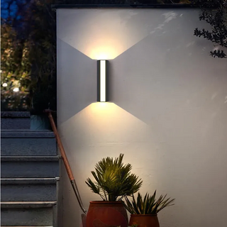Venkovní Nástěnné Svítidlo | LED Up & Down Černá Lampa