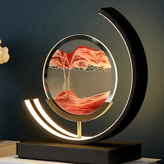 Vnitřní Moderní Stolní Lampa | Dekorativní LED Design s Pískovým Uměním