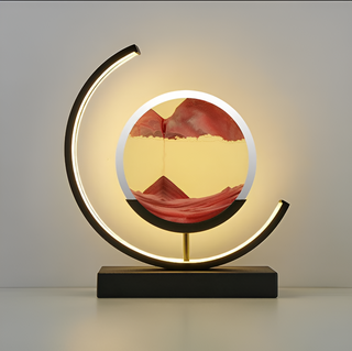 Vnitřní Moderní Stolní Lampa | Dekorativní LED Design s Pískovým Uměním