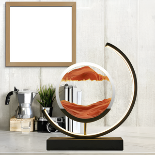 Vnitřní Moderní Stolní Lampa | Dekorativní LED Design s Pískovým Uměním