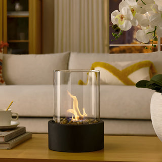 Vnitřní Dekorativní Stolní Krb | Moderní Černý Bioetanolový Design