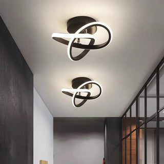 Vnitřní Stropní Svítidlo | LED Zakřivený Kovový Rám