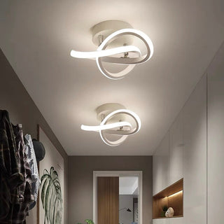 Vnitřní Stropní Svítidlo | LED Zakřivený Kovový Rám