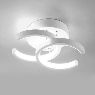 Vnitřní Stropní Svítidlo | LED Zakřivený Kovový Rám
