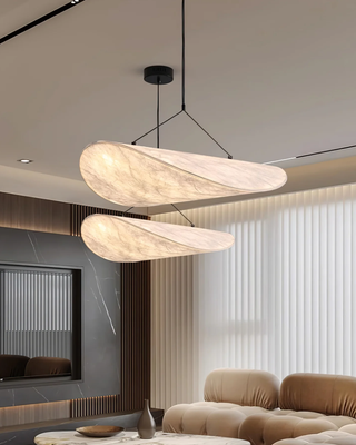 Vnitřní Japonský Závěsná Lampa | Moderní Listový Bílá Návrh E27