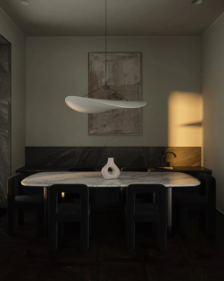 Vnitřní Japonský Závěsná Lampa | Moderní Listový Bílá Návrh E27