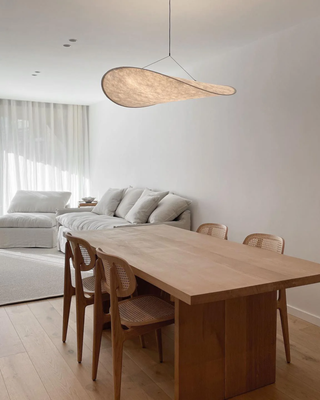 Vnitřní Japonský Závěsná Lampa | Moderní Listový Bílá Návrh E27