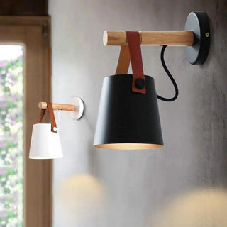 Vnitřní Nástěnná Lampa | Nordický Dřevěný LED Návrh